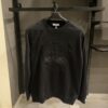 KENZO SWEATSHIRT BLACK EMBROIDERED