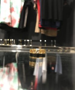 VERSACE GOLDEN BLACK RING