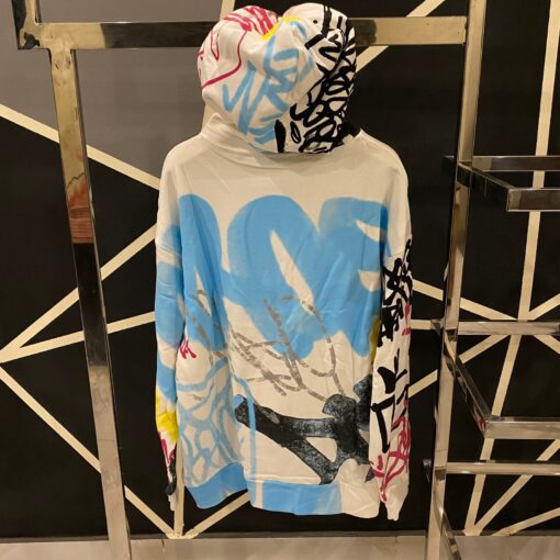 D&G HOODIE MULTI TEXTURE PRINT