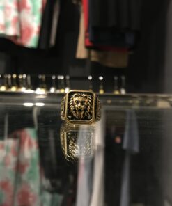 VERSACE GOLDEN BLACK RING