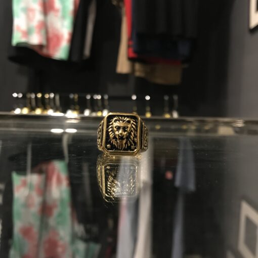 VERSACE GOLDEN BLACK RING