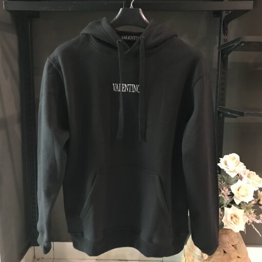 VALENTINO HOODIE WHITE EMBROIDERED