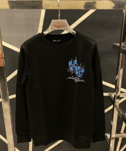 OFFWHITE SWEATSHIRT BLUE PRINT