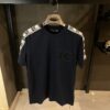 DOLCE & GABBANA BLUE T-SHIRT WHITE STRIPES