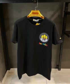 BARROW BLACK T-SHIRT YELLOW BLACK PRINT