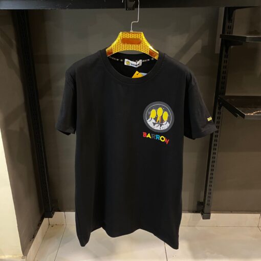 BARROW BLACK T-SHIRT YELLOW BLACK PRINT