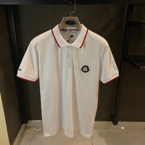 MONCLER WHITE POLO