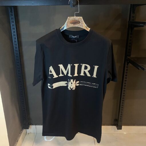 AMIRI M.A. BAR APPLIQUE BLACK TSHIRT