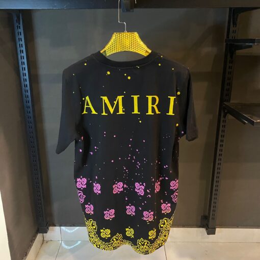 AMIRI BANDANA BLEACH MA BLACK TEE - Image 2