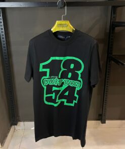 LOUIS VUITTON BLACK TSHIRT NEON PRINT