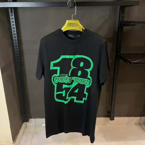 LOUIS VUITTON BLACK TSHIRT NEON PRINT