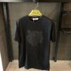 KENZO BLACK TSHIRT BLACK LION EMBROIDERED