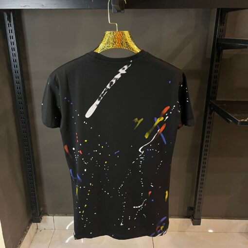 Dior Black Multi Paint TShirt - Image 2