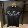 EMPORIO ARMANI BLACK TSHIRT SPELLING PRINT