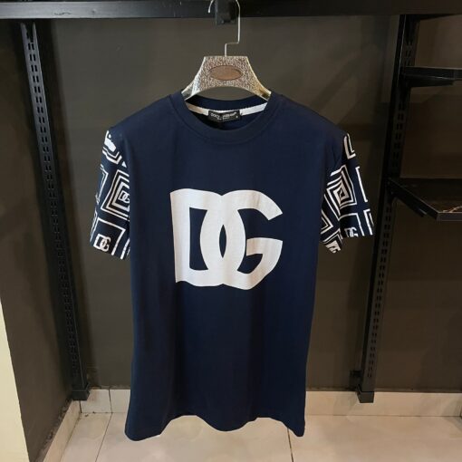 D&G BLUE TSHIRT WHITE DG PRINT