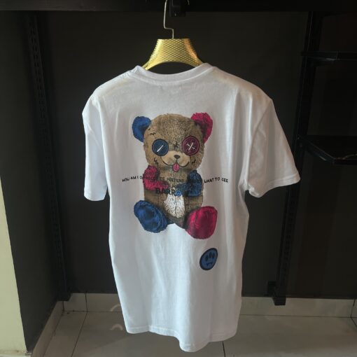 BARROW WHITE TSHIRT MULTI BEAR PRINT - Image 2