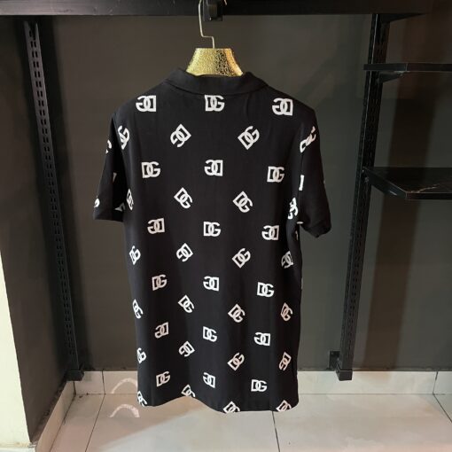 D&G BLACK TSHIRT ALL OVER DG PRINT - Image 3