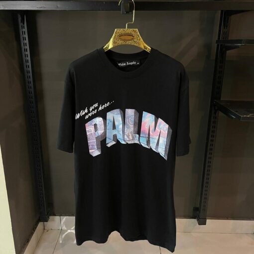 "PALM ANGELS BLACK T-SHIRT