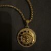 VERSACE GOLDEN PENDANT & CHAIN