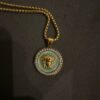 VERSACE GOLDEN PENDANT & CHAIN