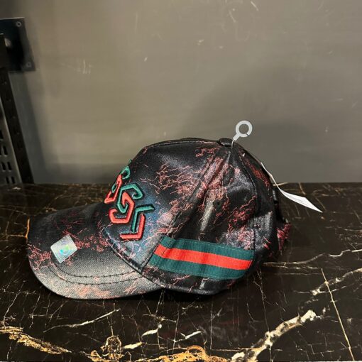 GUCCI RED AND BLACK CAP - Image 3