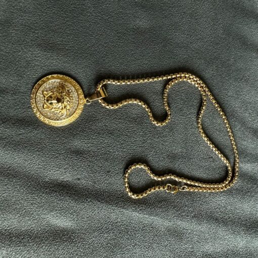 VERSACE GOLDEN PENDANT & CHAIN