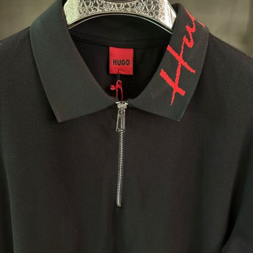 HUGO BOSS BLACK ZIPPER POLO - Image 2