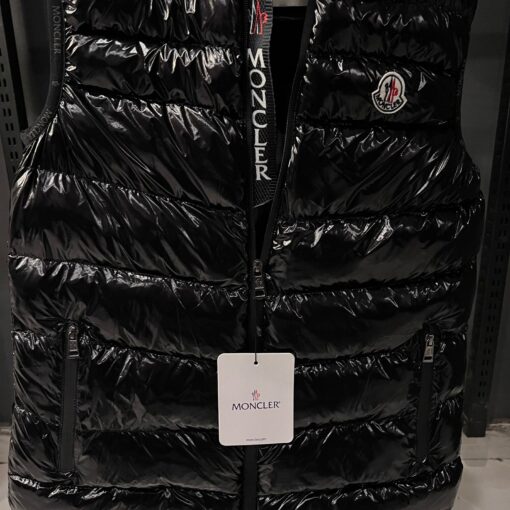 MONCLER BLACK SLEEVELESS JACKET - Image 3