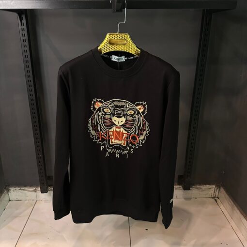 KENZO RED BROWN EMBROIDERD SWEATSHIRT