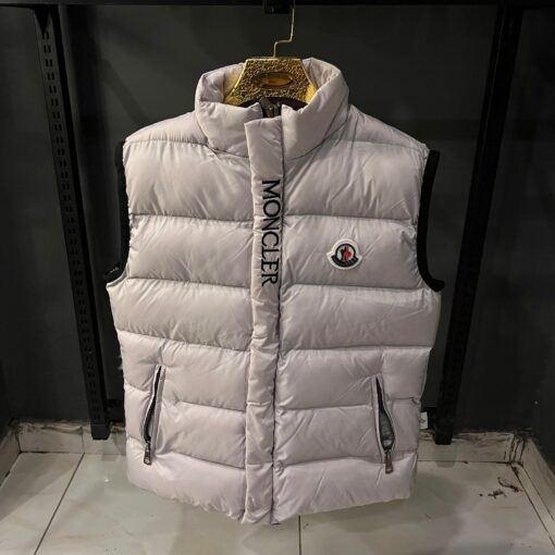 Moncler Light Gray Sleeveless Jacket