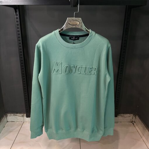 MONCLER SEA GREEN SWEATSHIRT