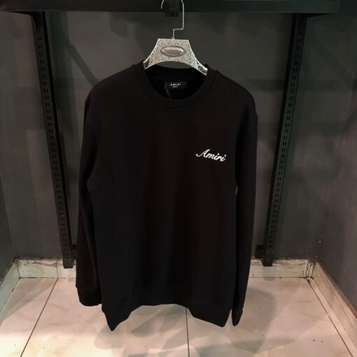 Amiri Black Sweatshirt front Amiri logo