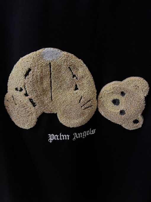 Black Sweatshirt Broken Bear Patch-Palm Angels - Image 2