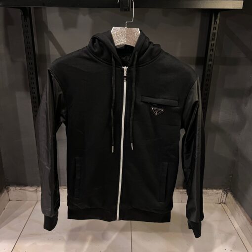 Prada jacket nylon on sleeves