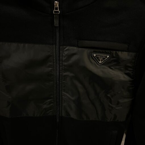 Prada Jacket Front Nylon Hoodie - Image 2