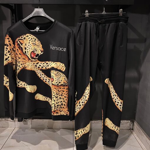 VERSACE BLACK TRACK SUIT