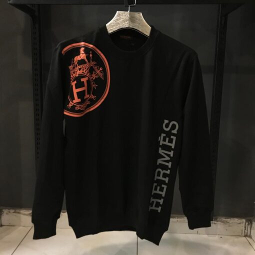 HERMES BLACK SWEATSHIRT