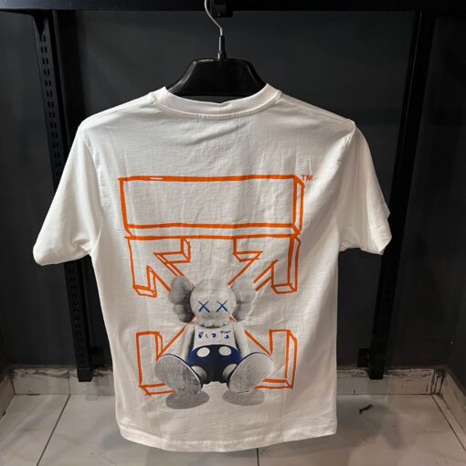 OFFWHITE TSHIRT ORANGE PRINT - Image 3