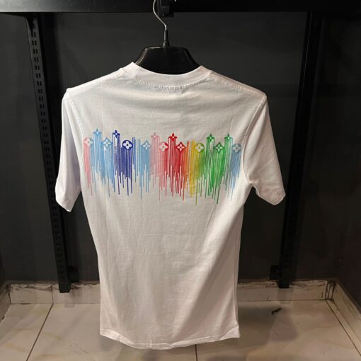 LOUIS VUITTON WHITE TSHIRT MULTI PRINT - Image 2