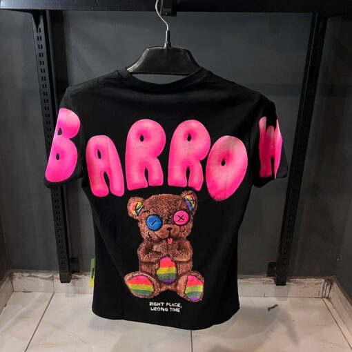 BARROW BLACK TSHIRT MULTI BEAR PRINT - Image 2