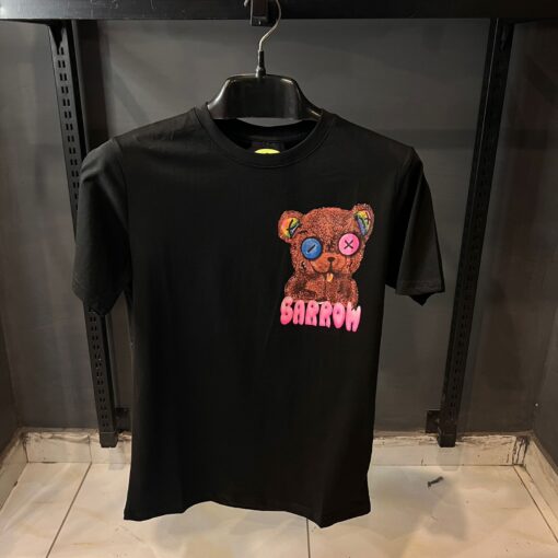 BARROW BLACK TSHIRT MULTI BEAR PRINT