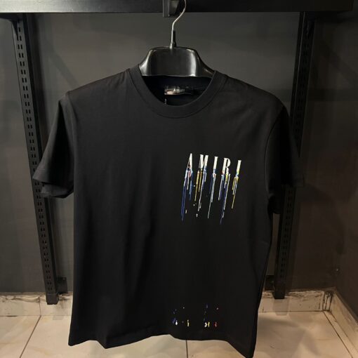 AMIRI BLACK TSHIRT MULTI PRINT