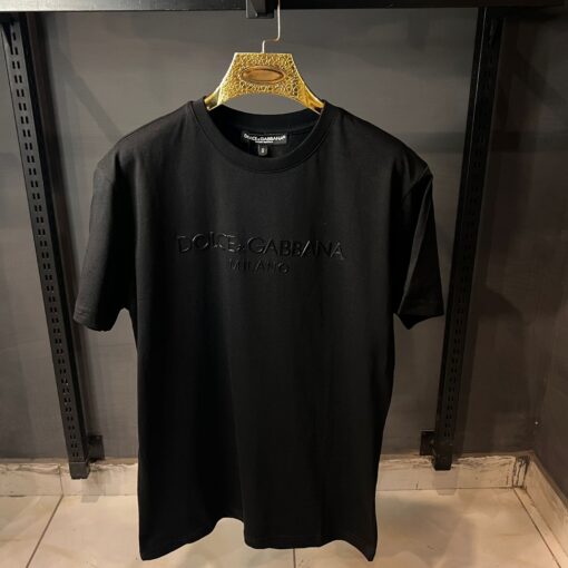 D&G BLACK TSHIRT RUBER PATCHE