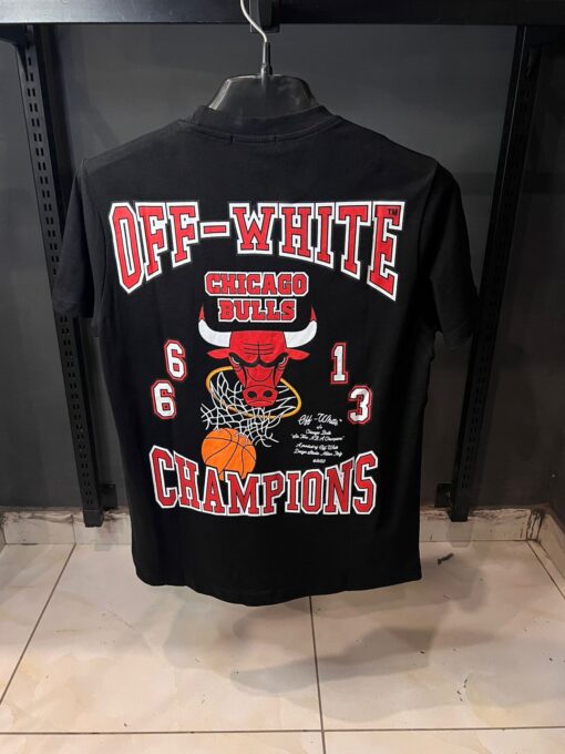 OFFWHITE BLACK TSHIRT RED BULL PRINT - Image 2