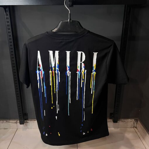 AMIRI BLACK TSHIRT MULTI PRINT - Image 2