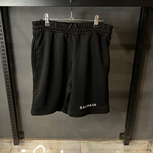 BALMAIN BLACK SHORTS