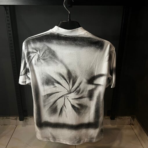 D&G WHITE TSHIRT BLACK TEXTURE - Image 2