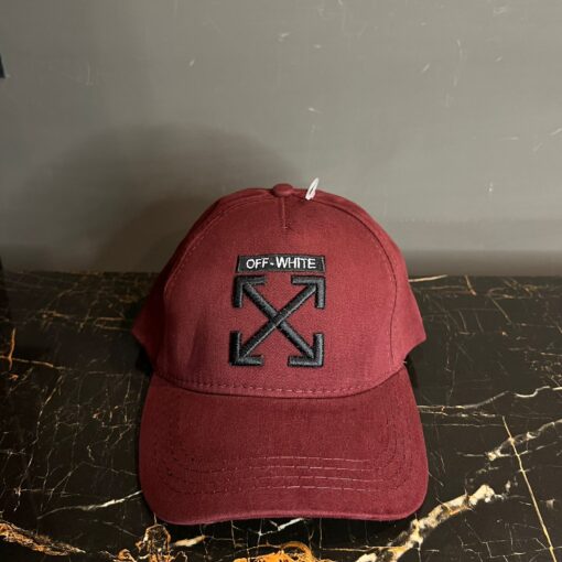 OFFWHITE MARRON CAP