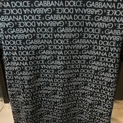 D&G BLACK TSHIRT ALL OVER D&g PRINT OVER SIZED - Image 2