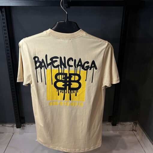 BALENCIAGA SKIN TSHIRT YELLOW PRINT - Image 2